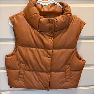 Love Tree Brown Puffer Vest